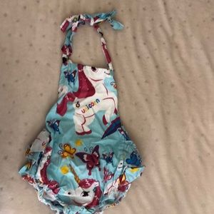 2T ruffle butt onesie